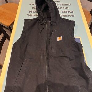 Carhartt black Hooded Vest